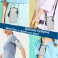 Universal Running Phone Arm Band – Waterproof, Dual Pocket, Adjustable Strap, Breathable Mesh, Fits Phones Up to 6.7 Inches, Crossbody & Waist Clip (Grey)