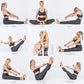 6-in-1 Hamstring Stretcher Tool for Yoga, Fitness, Flexibility Training & Daily Stretches (Light Wood Color)