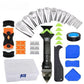 Caulking Tool Kit for Bathroom Kitchen Tile Grout Sealing, Smooth and Remove Old Sealant Easily (Black)