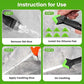 Caulking Tool Kit for Bathroom Kitchen Tile Grout Sealing, Smooth and Remove Old Sealant Easily (Black)