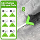 Caulking Tool Kit for Bathroom Kitchen Tile Grout Sealing, Smooth and Remove Old Sealant Easily (Black)