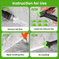 6-in-1 Caulking Tool Set for Bathroom, Kitchen, Tile & Grout Sealing & Smoothing (Black)