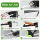 6-in-1 Caulking Tool Set for Bathroom, Kitchen, Tile & Grout Sealing & Smoothing (Black)