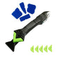Caulking Tool Kit for Bathroom, Kitchen, Tiles & Windows - Grout Removal & Finishing Kit (Black)