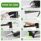 Caulking Tool Kit for Bathroom, Kitchen, Tiles & Windows - Grout Removal & Finishing Kit (Black)