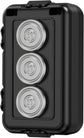 Compact Magnetic Key Holder with Strong Neodymium Magnet, Rubber-Sealed Compartment, and Durable ABS Casing for Discreet Vehicle-Mounted Storage—Ideal for EDC, Travel, and Emergency Access (Black)