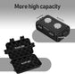 Compact Magnetic Key Holder with Strong Neodymium Magnet, Rubber-Sealed Compartment, and Durable ABS Casing for Discreet Vehicle-Mounted Storage—Ideal for EDC, Travel, and Emergency Access (Black)