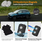 Compact Magnetic Key Holder with Strong Neodymium Magnet, Rubber-Sealed Compartment, and Durable ABS Casing for Discreet Vehicle-Mounted Storage—Ideal for EDC, Travel, and Emergency Access (Black)