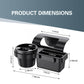 Universal Car Window Organizer with Cup Holder and Phone Tray – 4-in-1 Door Side Storage Box for Drinks, Keys, and Gadgets (Black)