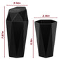 Push-Top Car Trash Can – Compact 600mL Auto-Close Garbage Bin for Cup Holder, Door Pocket & Desk, Waterproof, Leakproof, Sleek Geometric Design (Black)