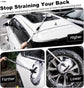 Telescopic Car Cleaning Mop with 4-Section Aluminum Pole, Rotating Microfiber Head, Anti-Slip Grip, Interchangeable Chenille Pads, Multi-Surface Use for Vehicles, Windows, Floors, and Ceilings (Black)