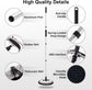 Telescopic Car Cleaning Mop with 4-Section Aluminum Pole, Rotating Microfiber Head, Anti-Slip Grip, Interchangeable Chenille Pads, Multi-Surface Use for Vehicles, Windows, Floors, and Ceilings (Black)