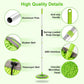 Telescopic Car Cleaning Mop with 4-Section Aluminum Pole, Rotating Microfiber Head, Anti-Slip Grip, Interchangeable Chenille Pads, Multi-Surface Use for Vehicles, Windows, Floors, and Ceilings (Green)