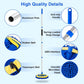 Telescopic Car Cleaning Mop with 4-Section Aluminum Pole, Rotating Microfiber Head, Anti-Slip Grip, Interchangeable Chenille Pads, Multi-Surface Use for Vehicles, Windows, Floors, and Ceilings (Blue)