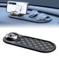 2-in-1 Car Dashboard Anti-Slip Mat with 360° Rotating Phone Holder – Holds Phone, Sunglasses & Keys, Spring-Clamp Grip, Non-Slip Silicone, Universal Fit (Grey- Silver)