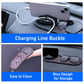 2-in-1 Car Dashboard Anti-Slip Mat with 360° Rotating Phone Holder – Holds Phone, Sunglasses & Keys, Spring-Clamp Grip, Non-Slip Silicone, Universal Fit (Brown- Black)