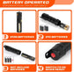 Battery-Powered Liquid Transfer Pump with 47-Inch Reinforced Hose, One-Click Switch, Hanging Hook, Dual Battery Compatibility (AA or D), for Water, Diesel, and Light Oils – Portable Design (Orange)