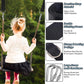 8ft Premium Polyester Swing Straps Set – 3000lb Load Rating, with Locking Carabiners & Tree Guards for Family Hammocks & Outdoor Play (Black)