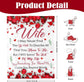 Romantic Rose Print Fleece Blanket for Wife, Soft Cozy Throw for Valentine’s Day Anniversary Christmas Gift, Warm Snuggle Blanket with Love Message (50”*60”)