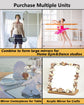 Shatterproof Acrylic Mirror Tiles – 4-Pack Wall Stickers for Kids, Home Gym, Bedroom & Bathroom, Easy Peel-and-Stick Decorative Mirrors with Double-Sided Tape (Silver,8" x 8")