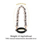 Hand-Woven Flower Water Bottle Strap with Silicone Ring 41cm/16.14 inch – Universal Cup Holder for 14oz, 30oz, and 40oz Stanley Tumblers, Adjustable Shoulder Strap with Rose Gold Clips and Net Pouch (Black)