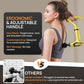 Yellow 3-in-1 Massage Gun with Extendable Handle & Back Strap – 12-Speed Deep Tissue Muscle Massager, 4 Attachments, USB-C Charging, for Athletes, Gym Recovery & Seniors | Black available in store