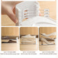 Adjustable Shoe Rack Organizer, 10-Pack Stackable Shoe Shelf for Closet Storage – Space-Saving Double Layer Shoe Holder with 3-Level Height Adjustment (White)
