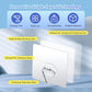 20-Pack Invisible Adhesive Plate Hangers for Wall Decor, Heavy Duty Triangle Hooks for Plates, Frames & Art (Transparent)