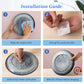 20-Pack Invisible Adhesive Plate Hangers for Wall Decor, Heavy Duty Triangle Hooks for Plates, Frames & Art (Transparent)