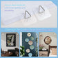 20-Pack Invisible Adhesive Plate Hangers for Wall Decor, Heavy Duty Triangle Hooks for Plates, Frames & Art (Transparent)