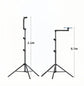 Floor Standing Phone Tripod with Swan Neck Arm – Includes Phone Clamp & Selfie Remote, Multi-Angle Stand for Live Streaming, Food Photography, Vlogging (Black)