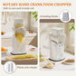 5-in-1 Hand Crank Rotary Vegetable Slicer & Grater with 10 Blades, Hidden Storage Box for Kitchen Food Prep (Green)