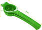 Manual Citrus Squeezer with Built-in Strainer, Non-Slip Handle & Grooved Press Head—For Lemons, Limes, Oranges—Easy Hand Juicing Tool for Cocktails, Dressings, Marinades—Includes Usage Guide (Green)