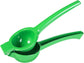 Manual Citrus Squeezer with Built-in Strainer, Non-Slip Handle & Grooved Press Head—For Lemons, Limes, Oranges—Easy Hand Juicing Tool for Cocktails, Dressings, Marinades—Includes Usage Guide (Green)