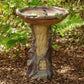Resin Bird Bath Statue for Garden, Outdoor Decorative Bird Feeder & Water Fountain, Whimsical Yard Sculpture for Patio & Lawn(Treehouse)