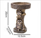 Resin Bird Bath Statue for Garden, Outdoor Decorative Bird Feeder & Water Fountain, Whimsical Yard Sculpture for Patio & Lawn(Treehouse)