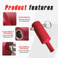 Stop Hand Cranking! Trailer Jack Drill Adapter - Effortless Electric Lift for Standard & Universal Trailer Jacks, Perfect for RV & Boat Trailers (Red)