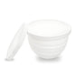 Silicone Bowl Liner for 4.5–5-Quart Stand Mixer – Food-Grade, Collapsible, Non-Stick Replacement Inner Bowl with Lid, Dishwasher Safe, Oven & Fridge Ready (White)