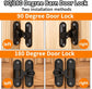 90/180 Degree Zinc Alloy Flip Lock for Barn & Sliding Doors – Heavy Duty Security Latch for Cabinets, Windows & Sheds (Black)