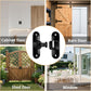 90/180 Degree Zinc Alloy Flip Lock for Barn & Sliding Doors – Heavy Duty Security Latch for Cabinets, Windows & Sheds (Black)