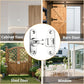 90/180 Degree Zinc Alloy Flip Lock for Barn & Sliding Doors – Heavy Duty Security Latch for Cabinets, Windows & Sheds (Silver)