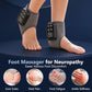 Wireless Foot & Ankle Massager with Heat & Vibration for Home & On-the-Go Comfort (black)