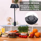 Portable Anti-Fly Fan for Table – Foldable Insect Repeller with Soft Blades, Silent Operation for Indoor Outdoor Use, Picnic, BBQ, Kitchen, and Camping (Black)