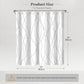 Modern Abstract Wavy Line Shower Curtain Set, Waterproof Fabric with Weighted Bottom & 12 Hooks, Hotel Style Bathroom Decor, Gradient Design for Contemporary Bathrooms (Grey)