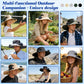 Solar-Powered Dual-Fan Sun Hat – UPF 50+ Wide-Brim Outdoor Hat with 2 USB/Solar Rechargeable Fans, Adjustable Strap, Breathable Mesh, for Fishing, Hiking, Beach & Gardening; Unisex Cooling Cap with 800mAh Battery (Grey)