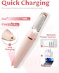 Electric Foot Care File with 2 Adjustable Speeds, 2 Interchangeable Grinding Heads, LED Light, USB-Rechargeable Design, Compact Handle, Safe for Routine Home Use (White)