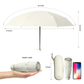 Mini Travel Umbrella – Compact Sun & Rain Protection for Women, Kids | UV-Blocking Pocket Umbrella with Case | Lightweight Foldable Umbrella（grey）