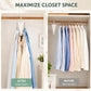 2-Pack V-Shaped 360° Rotating Closet Organizer with 12 Hooks for Hats, Bags & Scarves, Space-Saving Wardrobe Hanger (White)