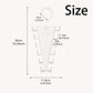 2-Pack V-Shaped 360° Rotating Closet Organizer with 12 Hooks for Hats, Bags & Scarves, Space-Saving Wardrobe Hanger (White)