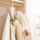 6-Pack V-Shaped 360° Rotating Closet Organizer with 12 Hooks for Hats, Bags & Scarves, Space-Saving Wardrobe Hanger (White)